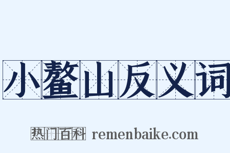 小鳌山反义词是什么意思的图片